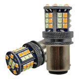 2 Focos Led 1157 Bay15s Cuarto Stop Dual Color Direccional