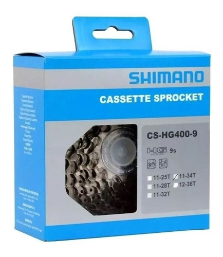 Cassete Shimano Alivio Hg400 9v 11-34 D K7 11/34d Bike Mtb