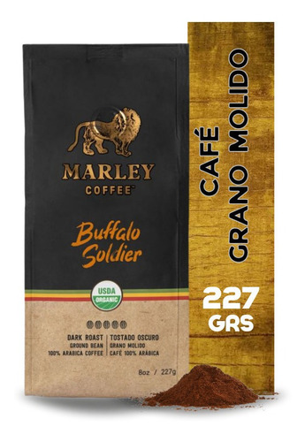 Café Grano Molido Buffalo Soldier 227 Grs  Marley Coffee