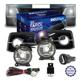 Kit Farol De Milha Gol Voyage G7 2016 2017 Moldura Cromada