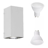 Aplique Exterior Bidireccional Dicroico Con Lampara Led 14w