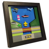 Quadro 3d River Raid Activision - Atari - Impresso 3d -22cm 