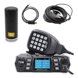 Transceptor Móvil Radio Base Uhf Vhf Qyt980p 75w+antena Mini