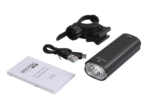 Farol Gaciron V20ch-600 Mtb Luz 2 Em 1 Usb Ipx4