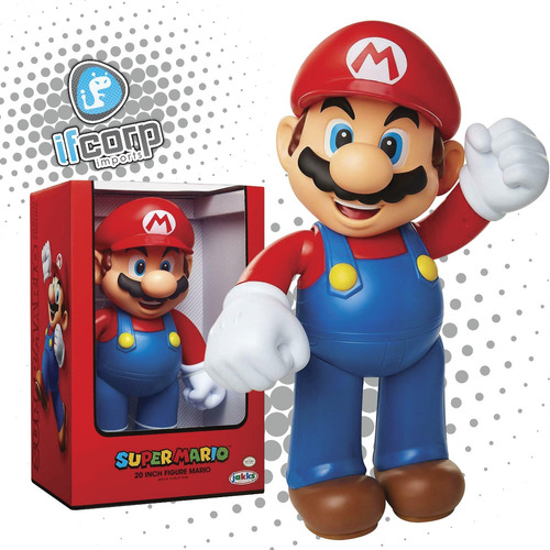 Figura Super Mario Bros 50 Cm Jakks Pacific Pvc Original 
