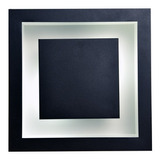 Plafon De Embutir Hall Quarto Cozinha 45x45 Preto Branco