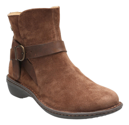 Botin Cuero Mujer Ancona Café Hush Puppies