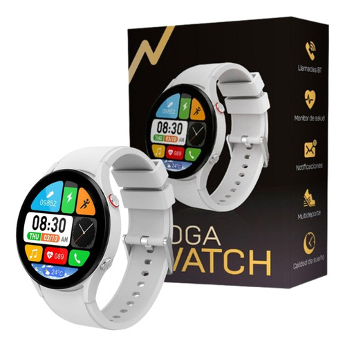 Reloj Inteligente Smartwatch Noga Sw14 Sumergible Blanco