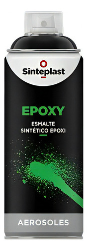 Brillospray Pintura Epoxi En Aerosol  Sinteplast 440 Cc Pp Color Negro