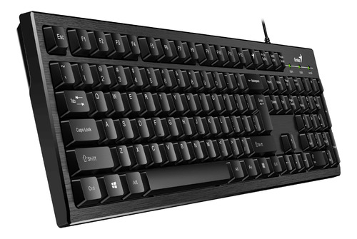 Teclado Genius Smart Kb-101 Qwerty Color Negro Español Arg