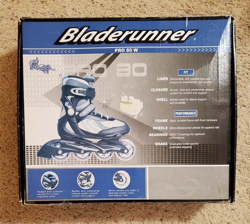 Rollers Bladerunner Pro 800 Usa 7/24cm/36 Impecables 