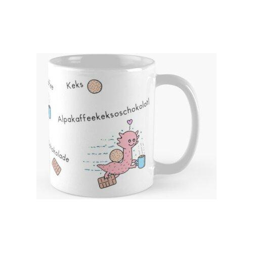 Taza Combo De Café Con Ajolote De Alpaca Calidad Premium