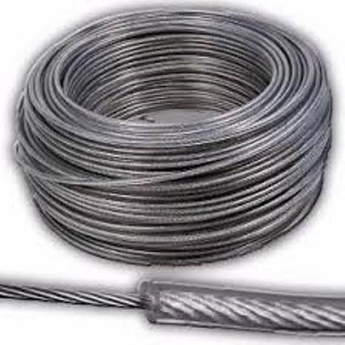 Cable De Acero Forrado En Pvc 4,5 Mm X 100 Metros P/tender