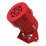Sirena Metálica Mini Roja Turbina 100db 220 Vac Alarma Motor