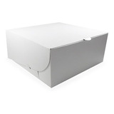 Cajas Para Tortas X 5 Unidades Blancas 14x14x8 Cms