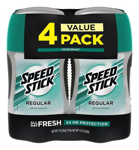 Antitranspirante Bastão Speed Stick Desodorante Regular Pacote De 4 U