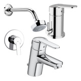 Set Griferia Roca Victoria Lavat + Ducha Emb S/t+ Bidet Tr P