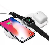 Base 3en1 Airpower Para iPhone/ Watch/ AirPods Carga Rápida 