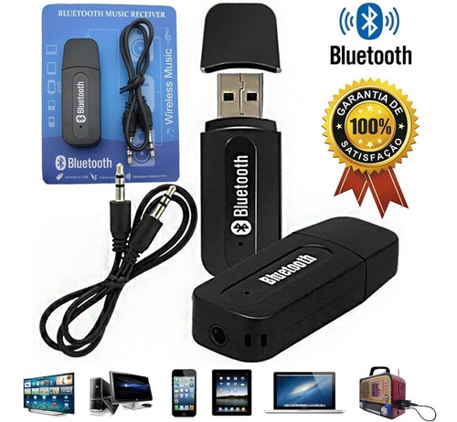 Conector Adaptador Bluetoot P2 Áudio Stereo 5.1 Qualidad Usb