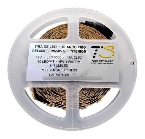 7 Tiras Led 5050 Sin Recubrimiento 5m Ip33 5m + 4 Eliminado