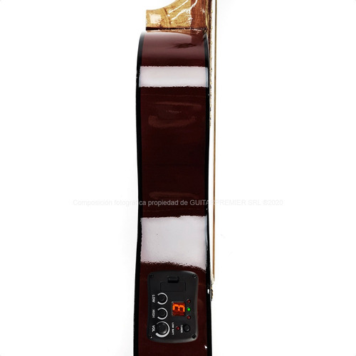 Guitarra Electroacustica C/ Corte Nylon Eq 4b Funda Pua Gtia