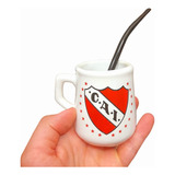 Mate Con Bombilla Independiente Ceramica