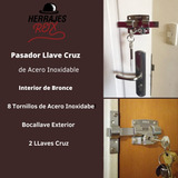 Cerrojos Pasadores Llave Cruz Reforzado Combinacion X5.!!!