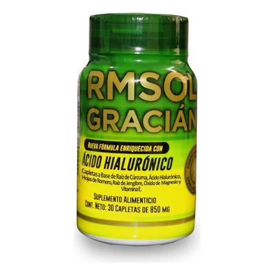 Rmsol Gracián 30 Capletas Acido Hialurónico Y Cúrcuma Sin Sabor | Envío gratis