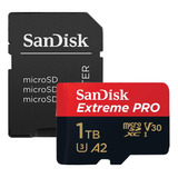 Cartão Micro Sd Sandisk 1tb Microsd Extreme Pro 200mbs E Adp