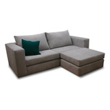 Sillon Sofa 3 Cuerpos Clark Chenille Dis Minimalista Living