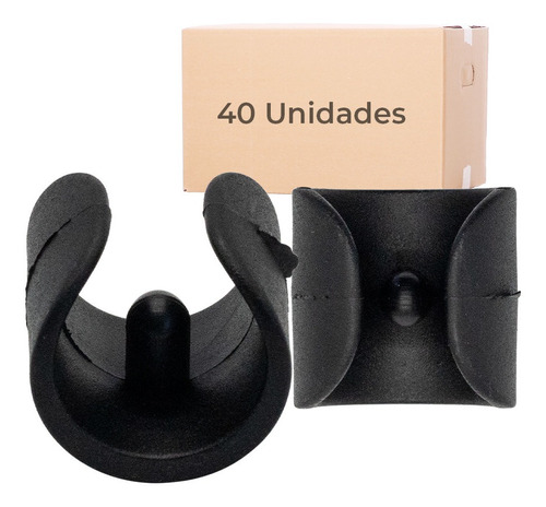 40 Sapatas P/ Cadeira Ou Mesa P/ Tubo 3/4 A 1 Pol Pé Cadeira