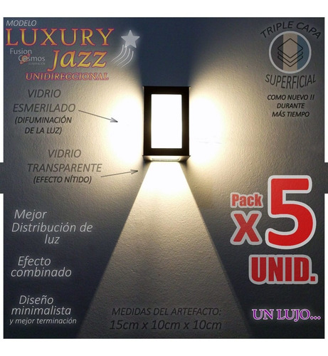 Luces Para Jardin Exterior Difusor Iluminacion Artefacto X5u