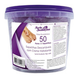 Sapatilhas C/ Creme Emoliente Manicure Arte Sedução 50 Pares