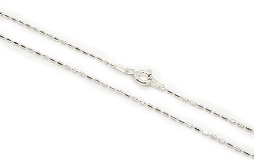 Cadena Bead Palito 45 Cm  Plata 925