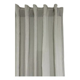 Grow Cortina Gasa Tusor Larga 135x220 Gris