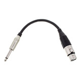 Cable Amphenol Microfono Xlr H A Plug Mono 6 Mts Profesional