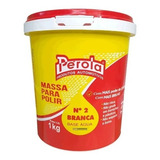 Massa Para Polir Nº 2 Base Água Branca 1kg - Pérola