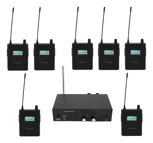 Retorno In Ear Palco Monitor Uhf Sem Fio Anleon S2 - 7 Recep