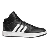 Tenis adidas Casual Hoops 3.0 Mid Classic Hombre Negro