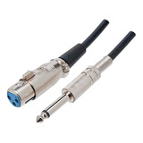 Cabo Microfone Violao Xlr Canon X P10 Mono 10 Metros