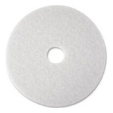 3m White Super Polish Pad 4100 - 20  Diameter - 5/carton -