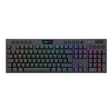 Teclado Gamer Redragon K618 Sp Horus Fs Rgb Switch Rojo Mexx