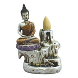 Incensario Cascata Cone Queimador Buda Zen Pq  + 10 Incensos