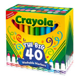 Marcadores The Big Crayola Trazo Grueso Lavables X40