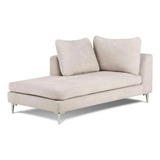 Sillon Sofa Divan Premium Placa Soft En Lino Patas Cromadas