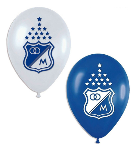 Globos Bombas Estampados X20u Millonarios