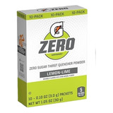 Gatorade G Zero Isotônico Pó Energia C/10  - Lemon Lime