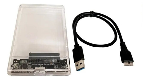 Case Para Hd Externo De 2,5  Sata Para Usb 3.0 + Cabo Usb