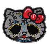 Parche Bordado Hello Kitty Catrina Calavera Reflectivo 