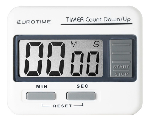 Reloj Timer Profesional Eurotime Blanco 27/086-01